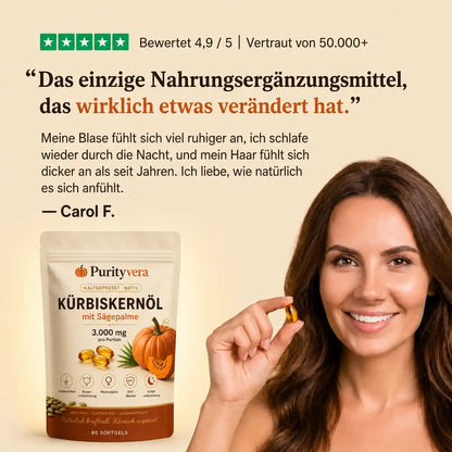 Purityvera® Kürbiskernöl & Sägepalmenextrakt 3.000 mg